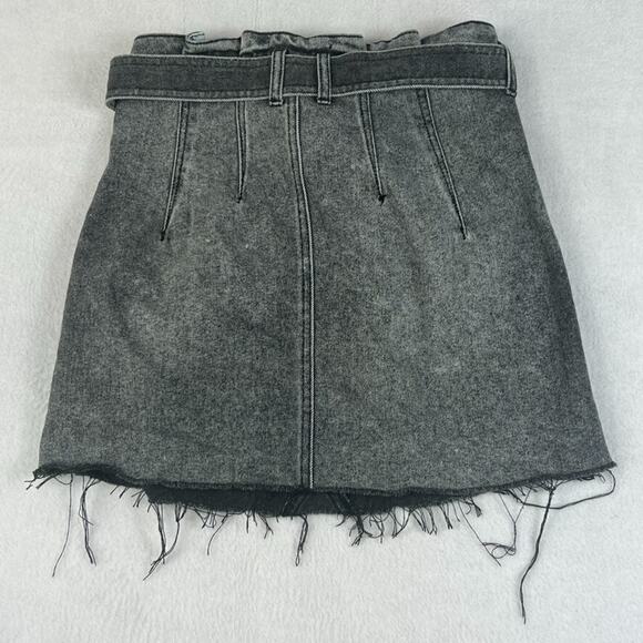 Free People Mini Skirt Women's Size US 27 (4) East Of Eden Denim Washed Black - Picture 2 of 8